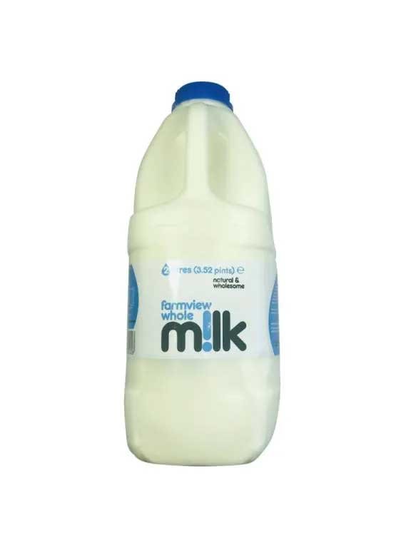 whole milk 2 litre